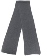 Canali Ribbed Knit Scarf - Grey