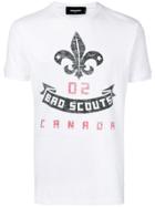 Dsquared2 Bro Scouts Crest Print T-shirt - White