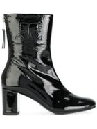 Courrèges Zip Ankle Boots - Black