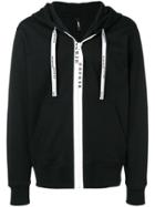 Versus Logo Twill Tape Hoodie - Black