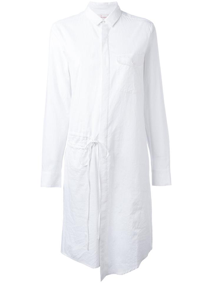 A.f.vandevorst - Drawstring Detail Shirt Dress - Women - Cotton - 42, White, Cotton