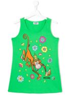 Moschino Kids Monkey Tank Top, Girl's, Size: 14 Yrs, Green