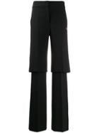 Off-white Layered Tailored Trousers - Black