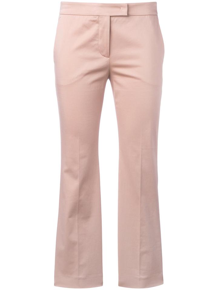 Incotex - Cropped Trousers - Women - Cotton/spandex/elastane - 40, Pink/purple, Cotton/spandex/elastane