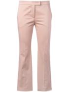 Incotex - Cropped Trousers - Women - Cotton/spandex/elastane - 40, Pink/purple, Cotton/spandex/elastane