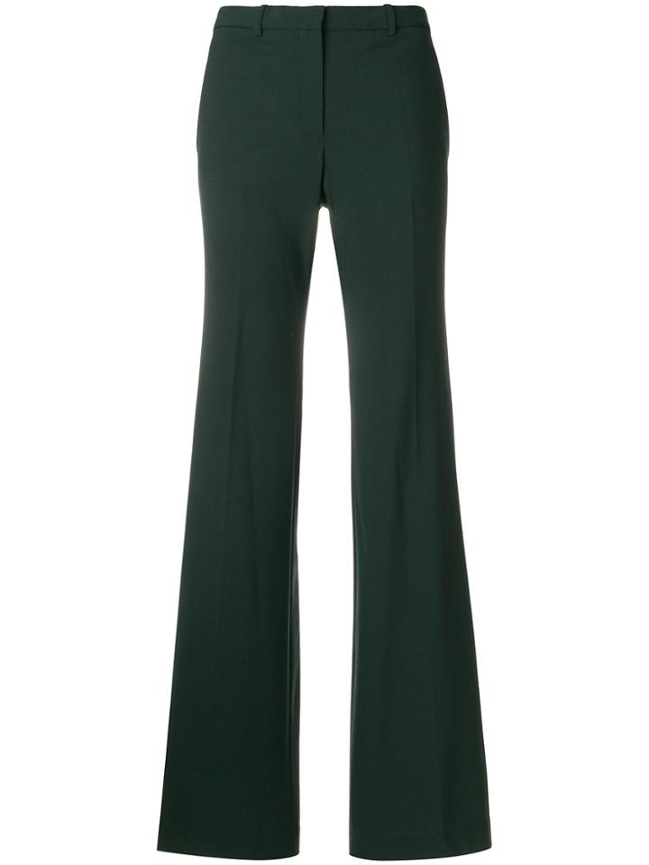 Theory Flared Trousers - Green