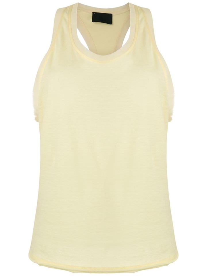 Andrea Bogosian Racerback Blouse - Yellow