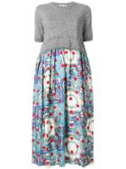 Comme Des Garçons Comme Des Garçons Printed Skirt Dress - Grey