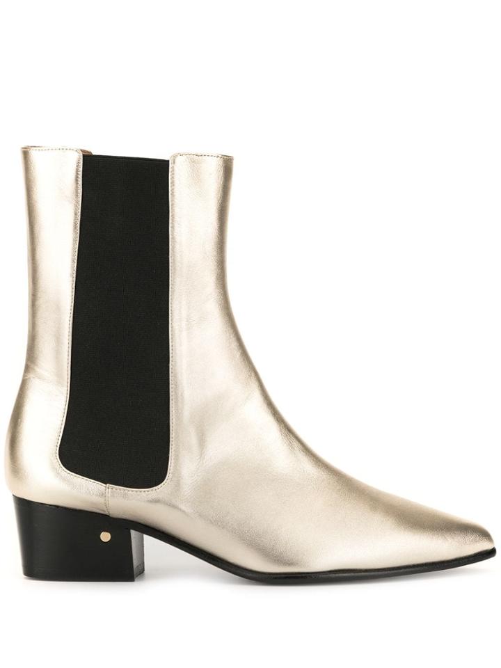 Laurence Dacade Valdo Metallic Boots - Gold