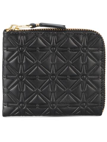 Comme Des Garçons Wallet Embossed Wallet - Black