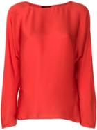 Theory Satin Top - Red