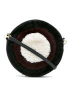 Serpui Leather Fur Clutch - Black