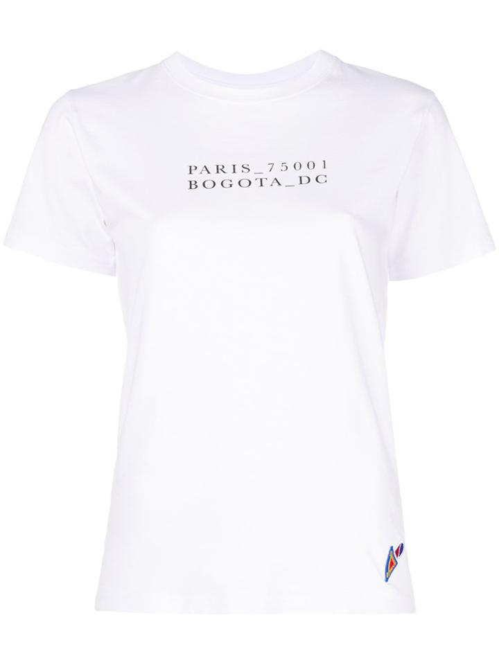 Esteban Cortazar Paris Bogota T-shirt - White