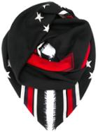 Givenchy 17 Print Scarf, Women's, Black, Silk/virgin Wool