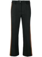 P.a.r.o.s.h. Cropped Flared Trousers - Black