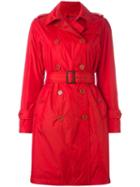 Aspesi Double-breasted Belted Trenchcoat, Women's, Size: Large, Red, Polyamide/polyester