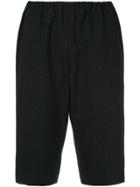 Comme Des Garçons Vintage Pin-stripe Fitted Shorts - Black