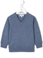 Cashmirino V-neck Jumper, Toddler Boy's, Size: 2 Yrs, Blue