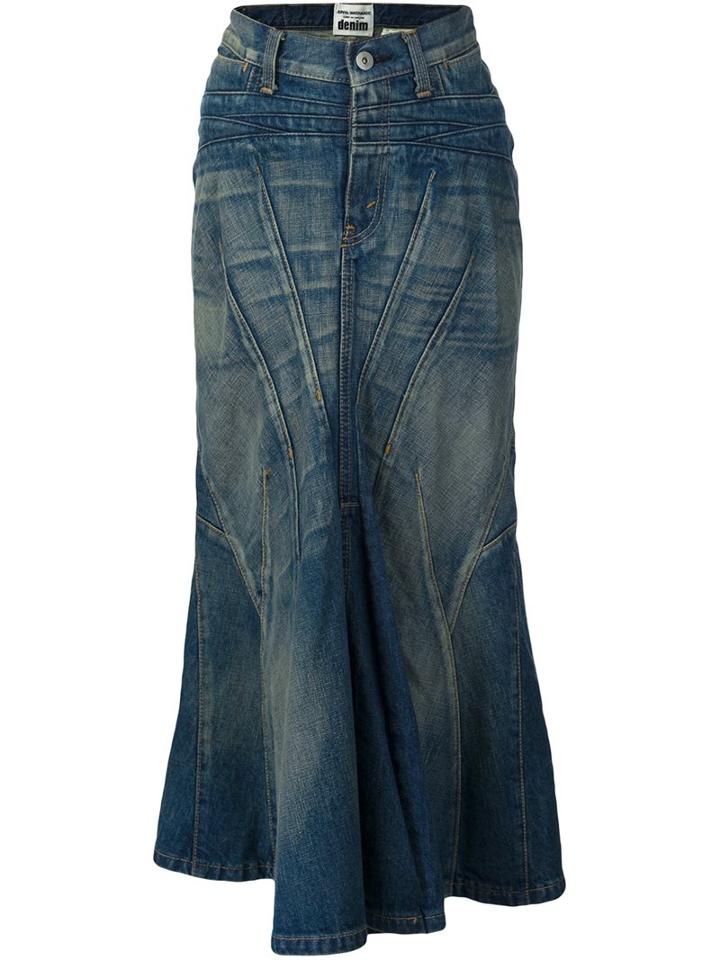 Junya Watanabe Comme Des Garçons Long Denim Skirt