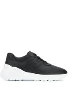 Hogan Wedge Sole Sneakers - Black