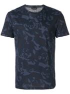 Alexander Mcqueen Camouflage Print T-shirt - Blue