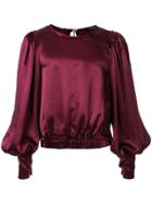 Ann Demeulemeester Balloon Sleeve Blouse - Purple