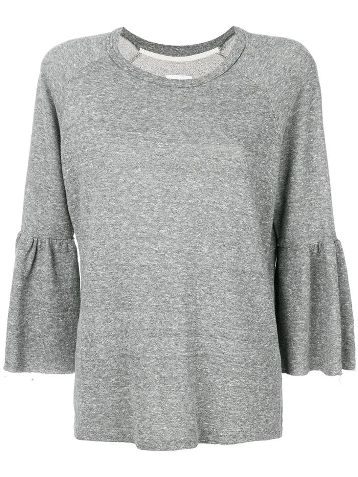 Current/elliott Flared Loose Sweater - Grey
