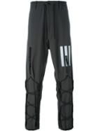 Y-3 Drawstring Detail Trousers, Men's, Size: Small, Grey, Polyester/spandex/elastane