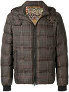 Etro Check Padded Jacket - Brown