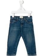 Gucci Kids Web Turn-up Hem Jeans, Boy's, Size: 18-24 Mth, Blue