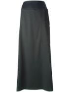 Jean Louis Scherrer Pre-owned Side Pocket Maxi Skirt - Grey