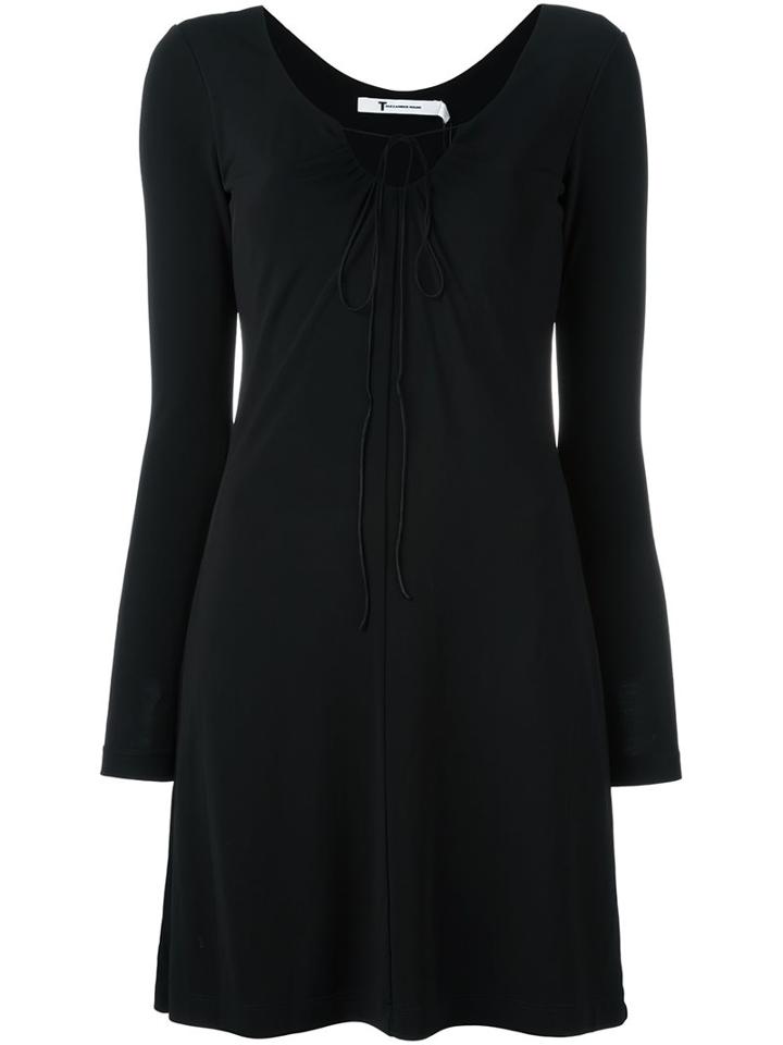 T By Alexander Wang Front Tie Jersey Dress
