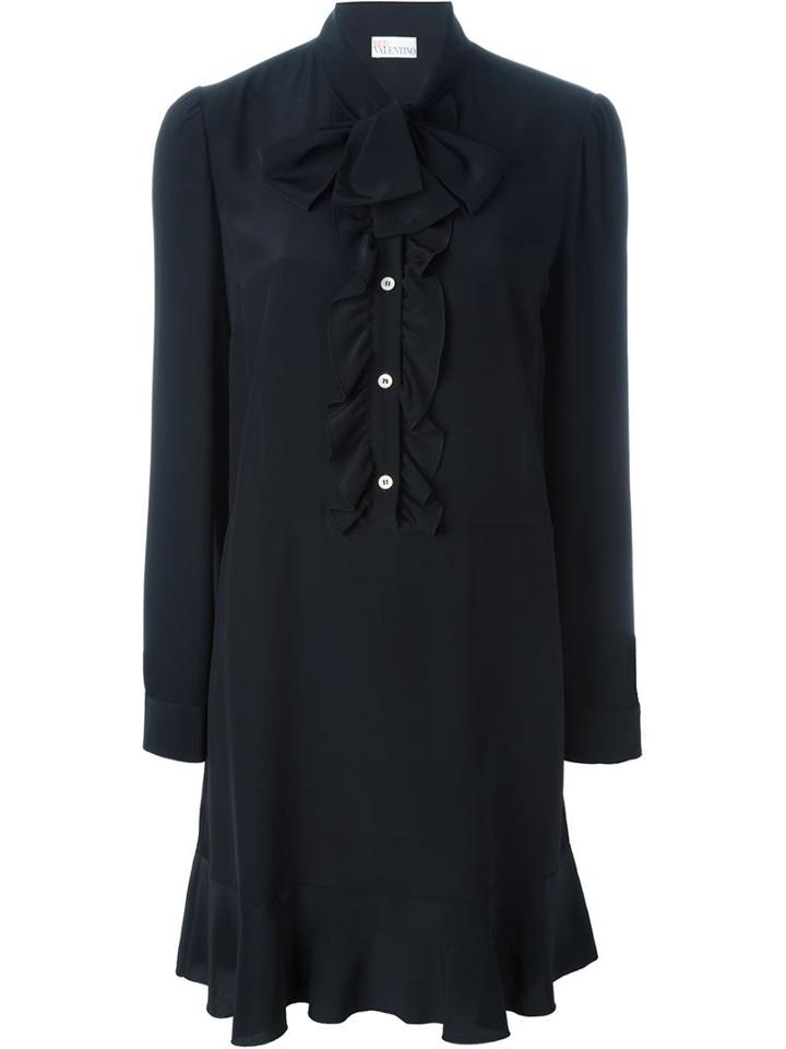 Red Valentino Front Ruffle Bow Dress