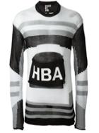 Hood By Air Hba Logo Striped Knitted Jumper