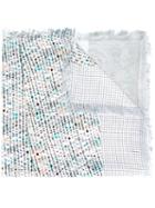 Pierre-louis Mascia Mixed-print Scarf, Women's, White, Silk