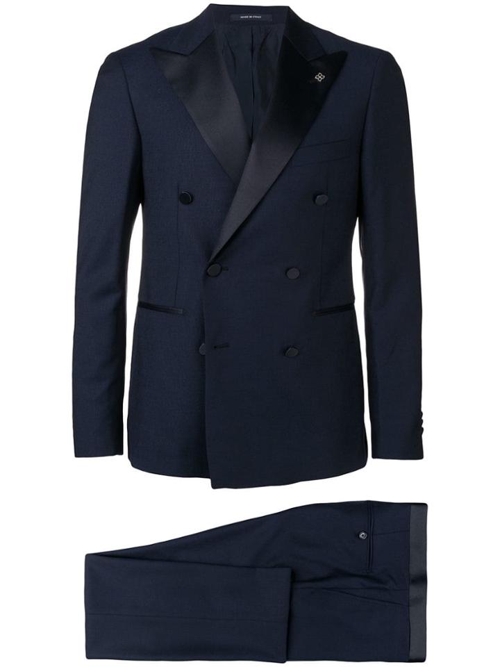 Tagliatore Classic Double-breasted Suit - Blue