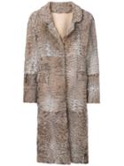 Liska Hyrmes Long Coat - Neutrals