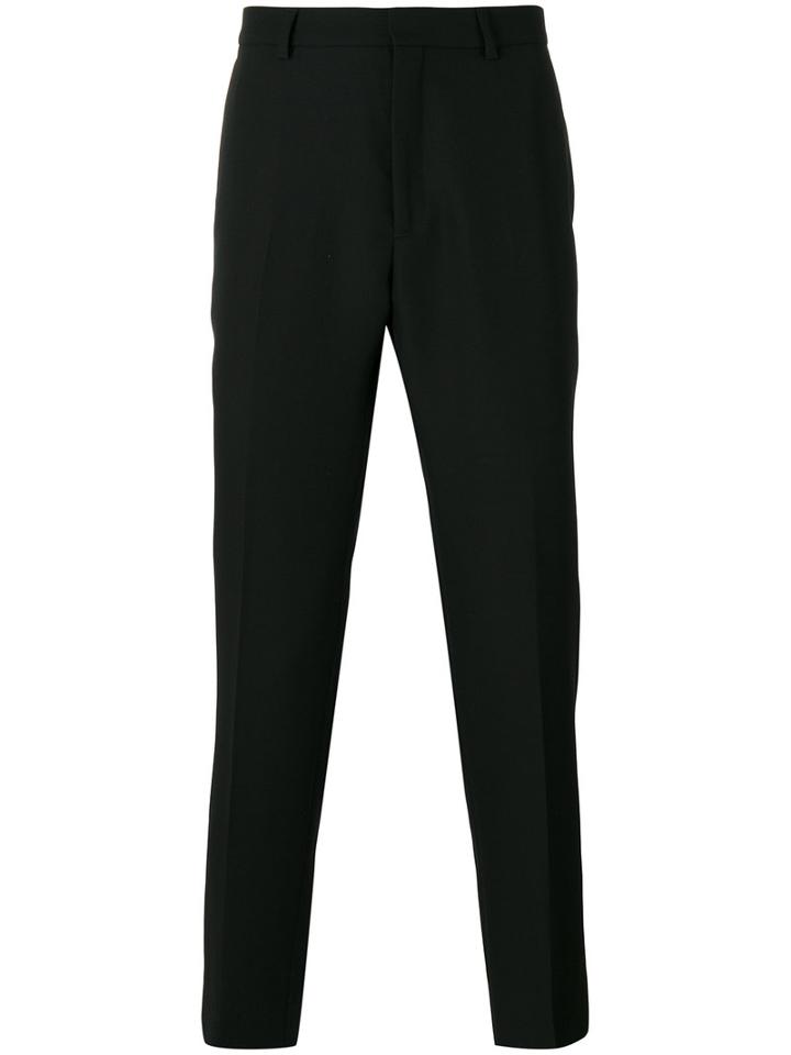 Ami Alexandre Mattiussi - Straight Fit Trousers - Men - Virgin Wool - 42, Black, Virgin Wool