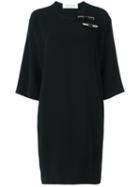 Gianluca Capannolo Button Detail Dress, Women's, Size: 42, Black, Viscose/spandex/elastane