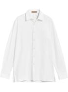 Burberry Embroidered Oxford Shirt - White