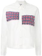 Coohem Spring Tricolour Tweed Shirt - White