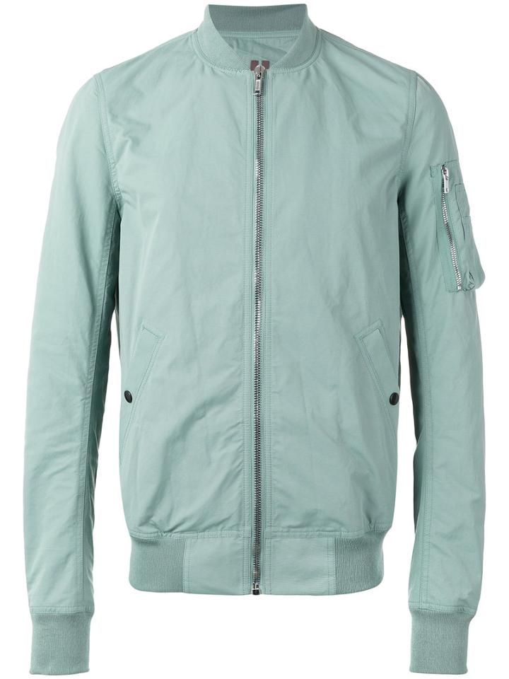 Rick Owens Drkshdw Flight Jacket, Men's, Size: Small, Green, Cotton/polyamide-8