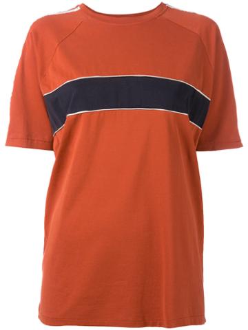Grace Wales Bonner Contrast T-shirt, Women's, Size: Medium, Yellow/orange, Cotton/silk