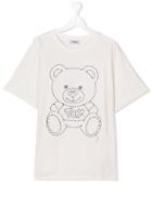 Moschino Kids Teen Teddy Bear T-shirt - White