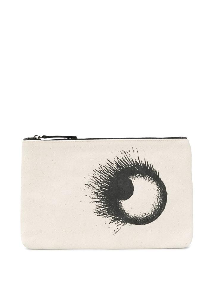 Ann Demeulemeester Eye Print Pouch - Neutrals