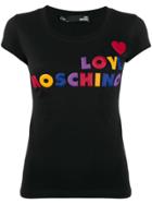 Love Moschino Logo-appliqué T-shirt - Black