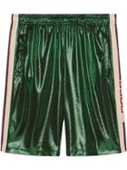 Gucci Laminated Jersey Shorts - Green