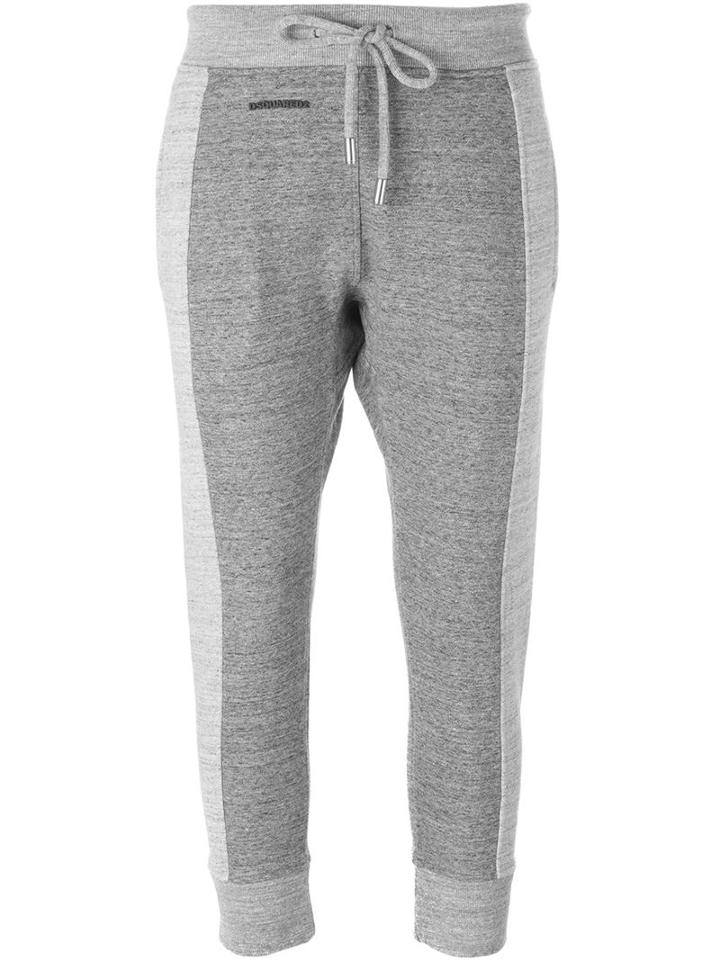 Dsquared2 Cropped Track Trousers, Women's, Size: S, Grey, Cotton