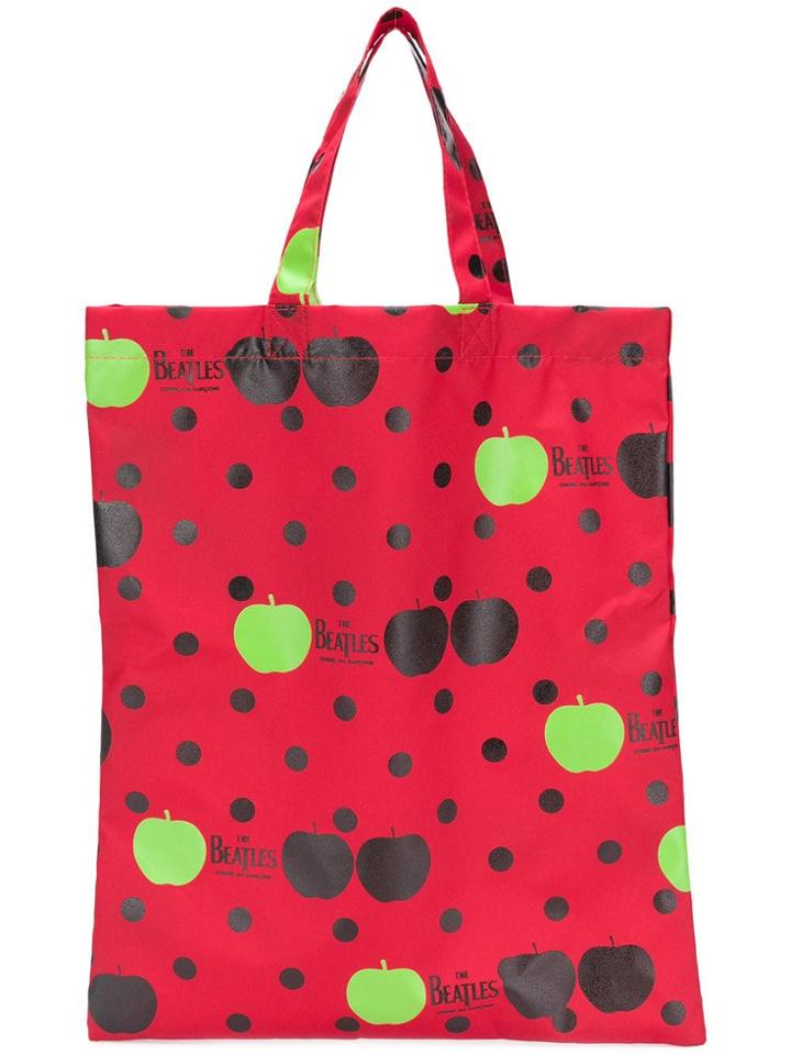 The Beatles X Comme Des Garçons X The Beatles Printed Tote - Red