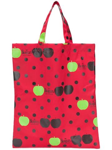 The Beatles X Comme Des Garçons X The Beatles Printed Tote - Red